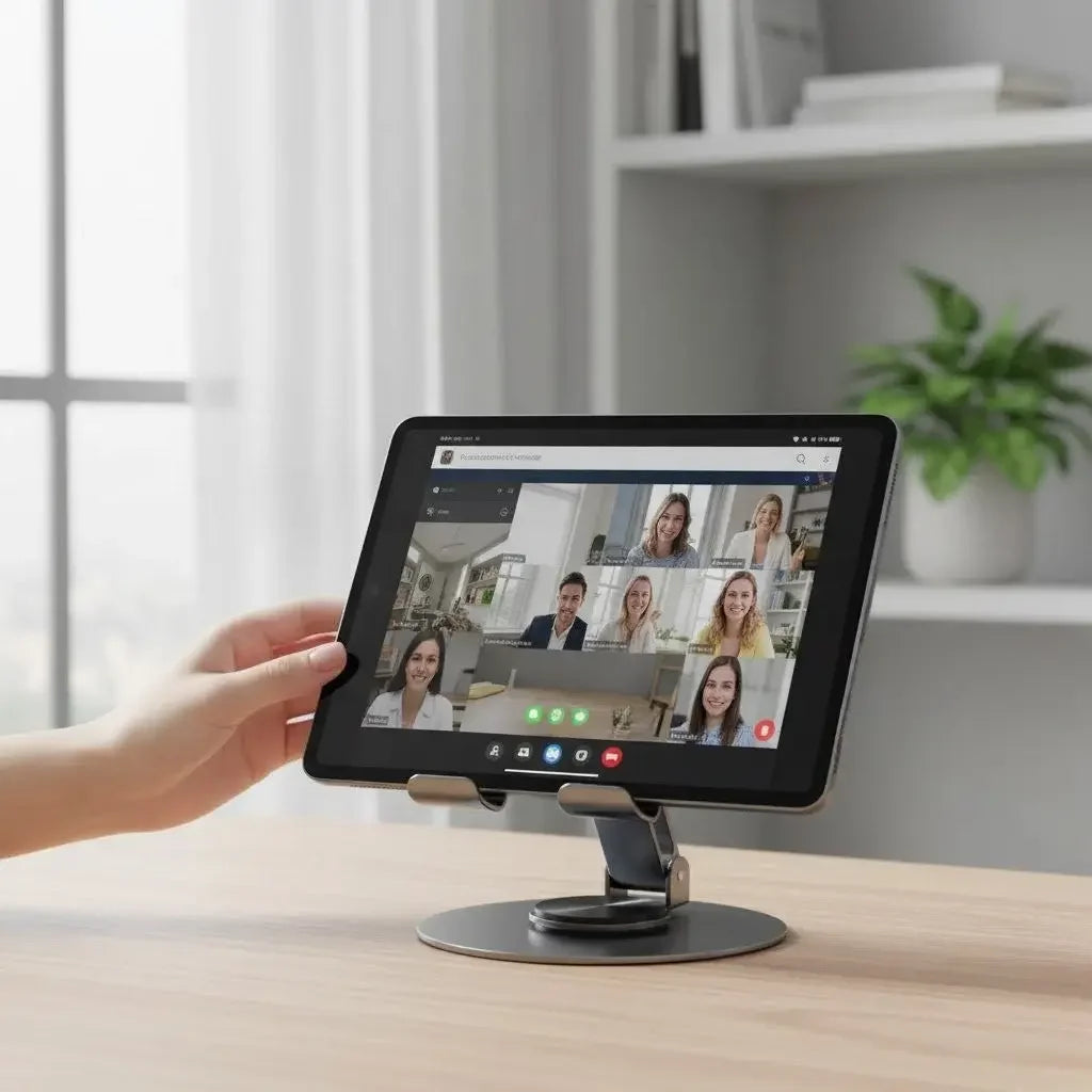 Suporte de Metal para Celular e Tablet Giratório