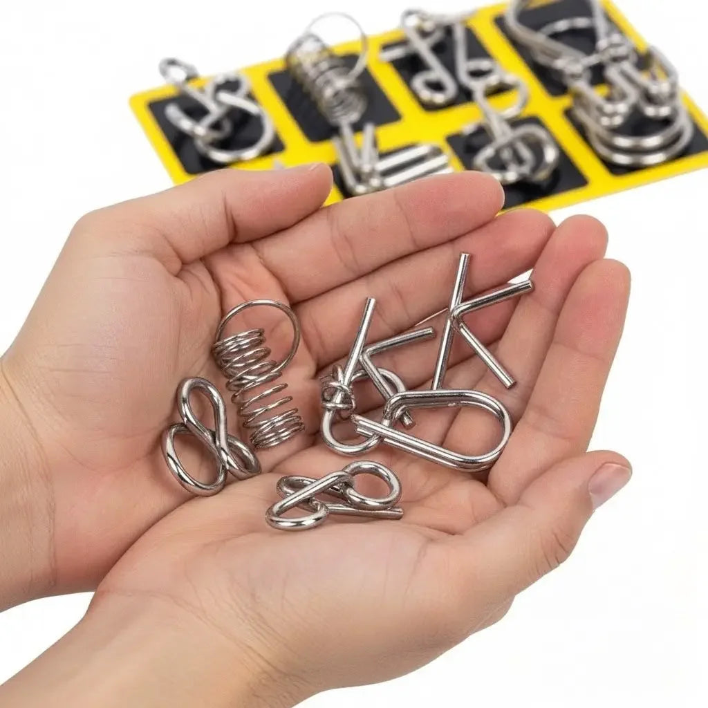 Kit Quebra Cabeça de Metal Enigma