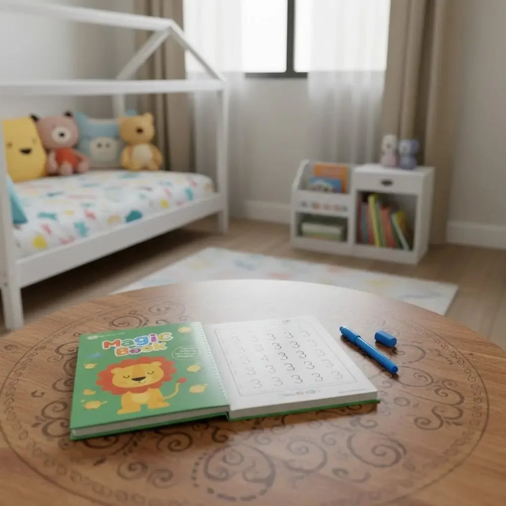 Caderno de Traço e Desenho Infantil com Tinta Apagável
