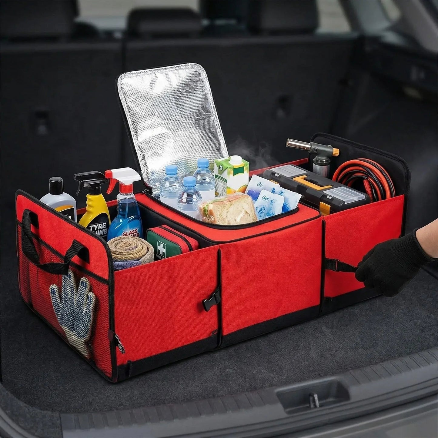 Organizador de Porta Malas com Compartimento Térmico