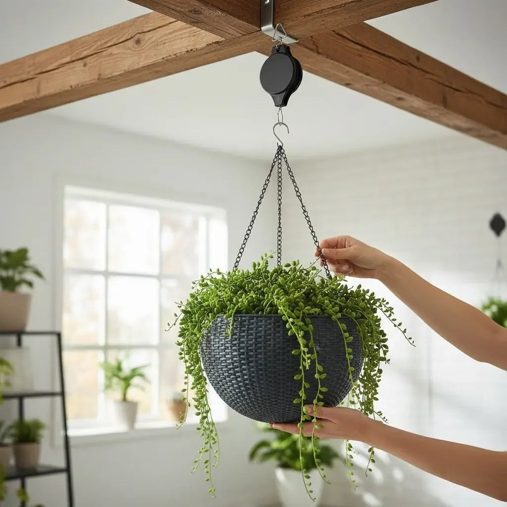 Pulley Retrátil para Plantas