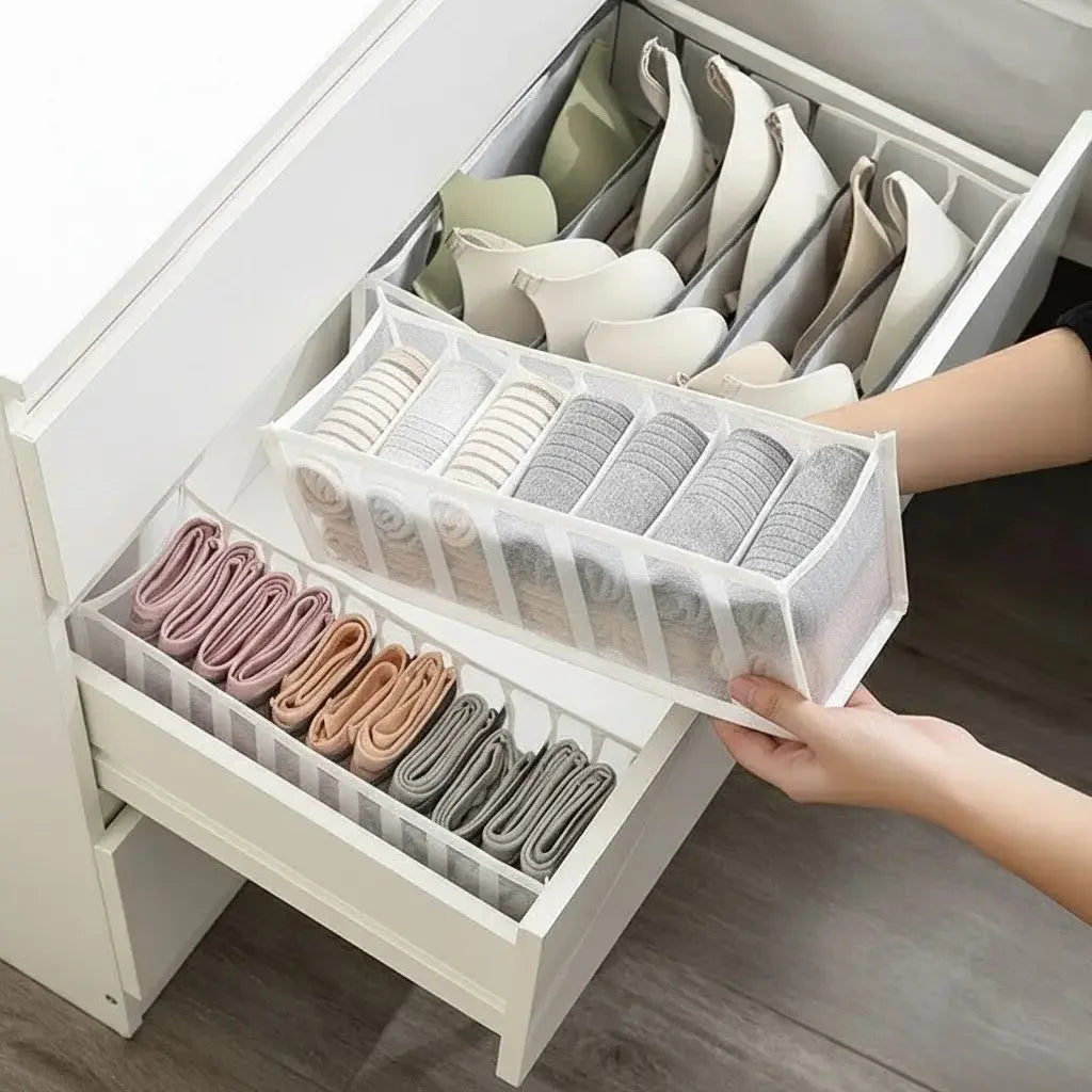Kit Organizador de Roupa Íntima Mesh Grid