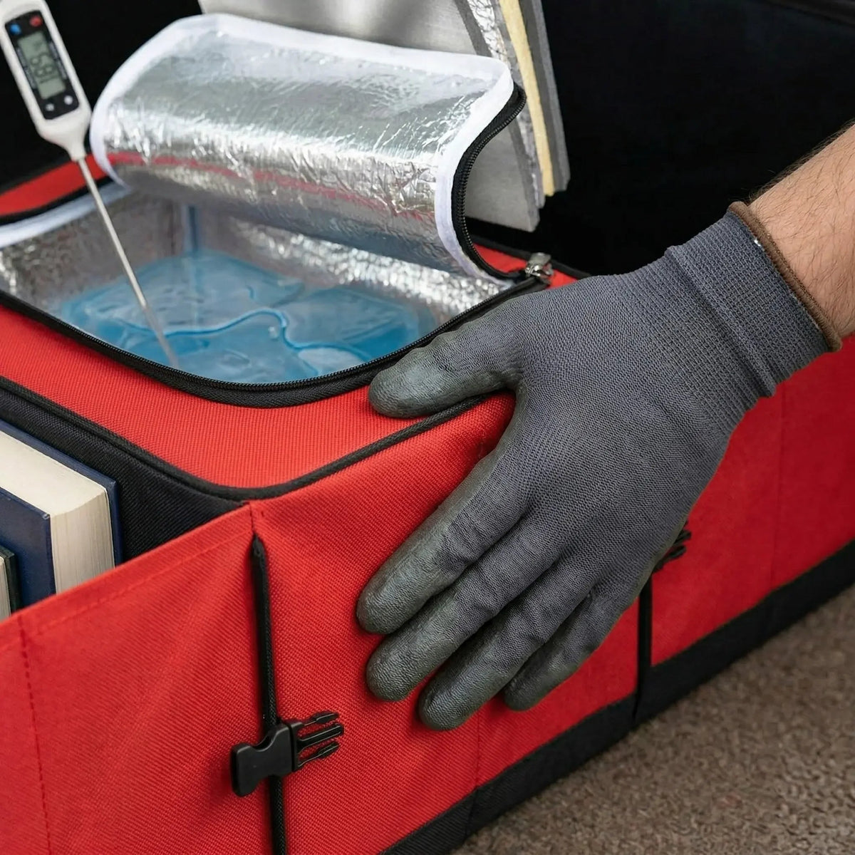 Organizador de Porta Malas com Compartimento Térmico