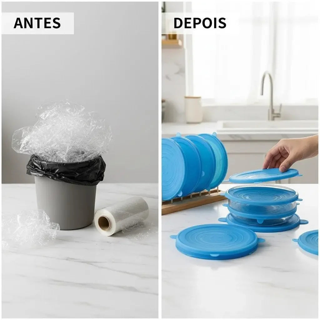 Kit Tampa Protetora para Alimentos