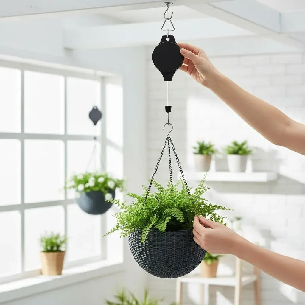Pulley Retrátil para Plantas