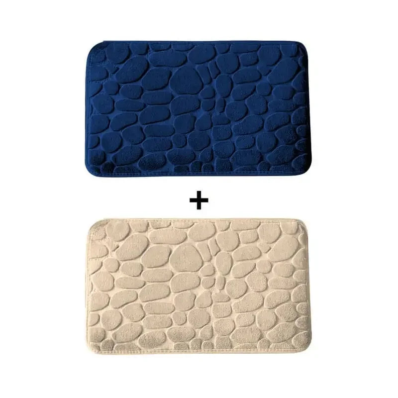 Kit 2 Tapetes para Banheiro Antiderrapante & Ultraabsorvente 3D