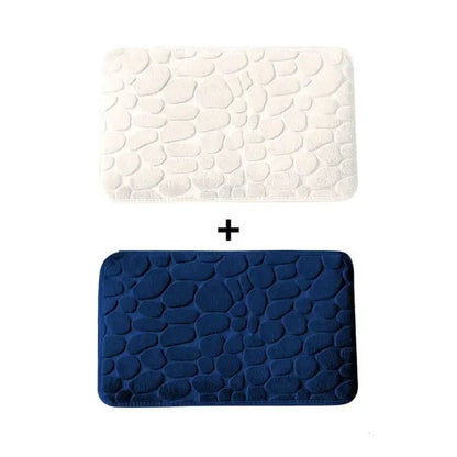 Kit 2 Tapetes para Banheiro Antiderrapante & Ultraabsorvente 3D