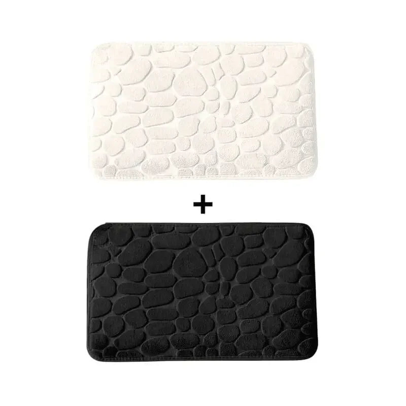 Kit 2 Tapetes para Banheiro Antiderrapante & Ultraabsorvente 3D