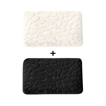 Kit 2 Tapetes para Banheiro Antiderrapante & Ultraabsorvente 3D