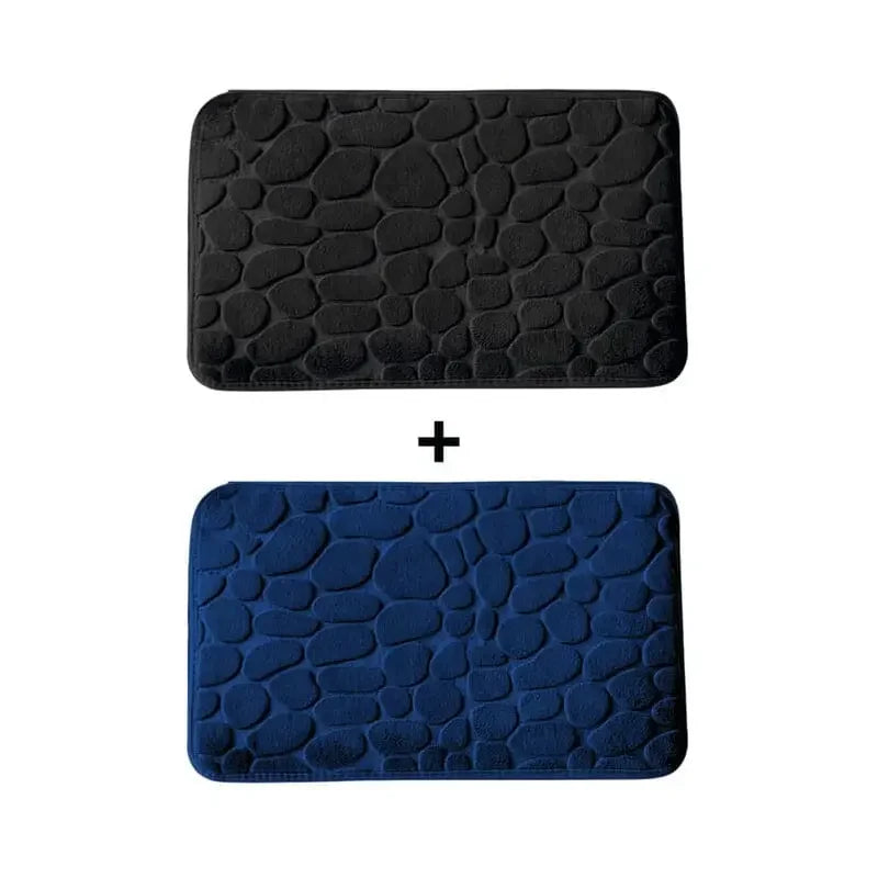 Kit 2 Tapetes para Banheiro Antiderrapante & Ultraabsorvente 3D