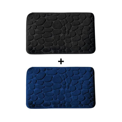 Kit 2 Tapetes para Banheiro Antiderrapante & Ultraabsorvente 3D