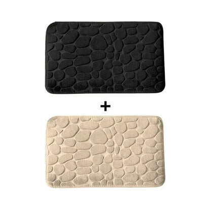 Kit 2 Tapetes para Banheiro Antiderrapante & Ultraabsorvente 3D