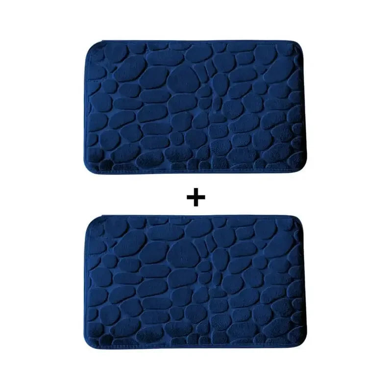 Kit 2 Tapetes para Banheiro Antiderrapante & Ultraabsorvente 3D