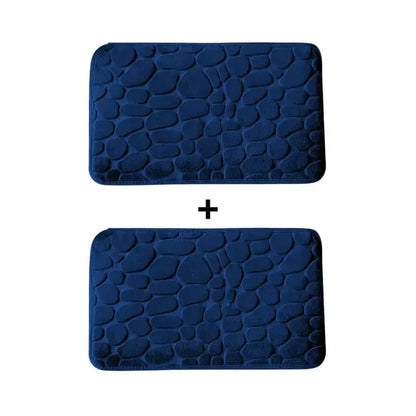 Kit 2 Tapetes para Banheiro Antiderrapante & Ultraabsorvente 3D