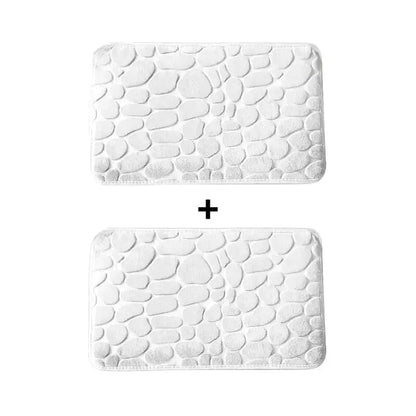 Kit 2 Tapetes para Banheiro Antiderrapante & Ultraabsorvente 3D