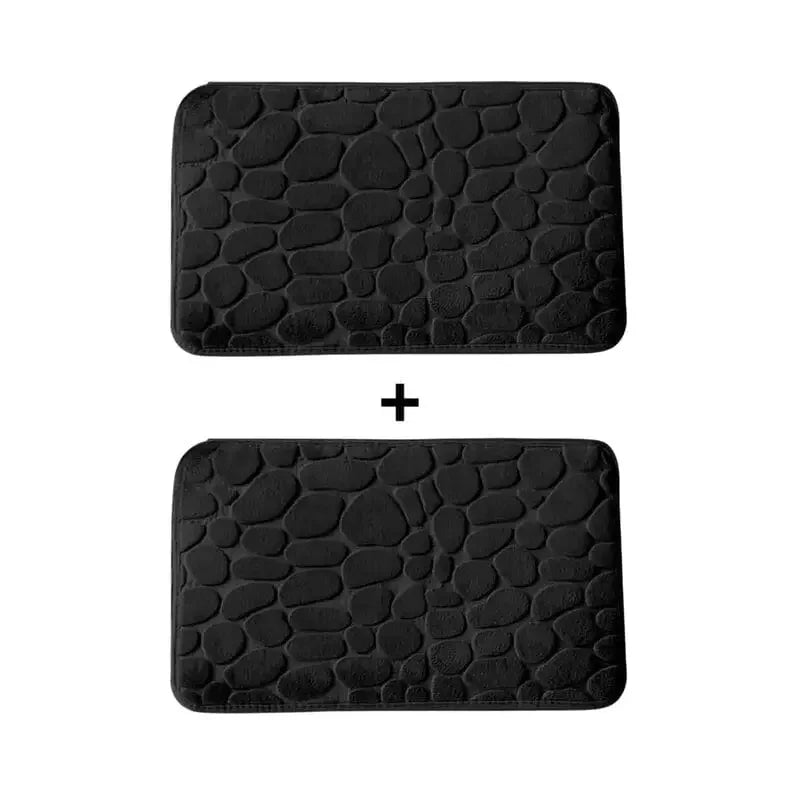 Kit 2 Tapetes para Banheiro Antiderrapante & Ultraabsorvente 3D