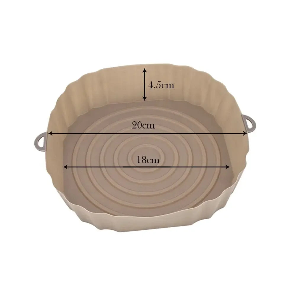 Kit Bandejas de Silicone Permanente para Air Fryer