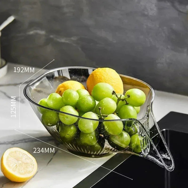 Kit Cesta de Drenagem para Legumes e Verduras