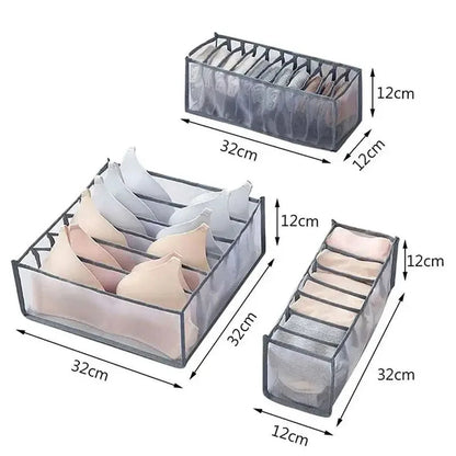 Kit Organizador de Roupa Íntima Mesh Grid