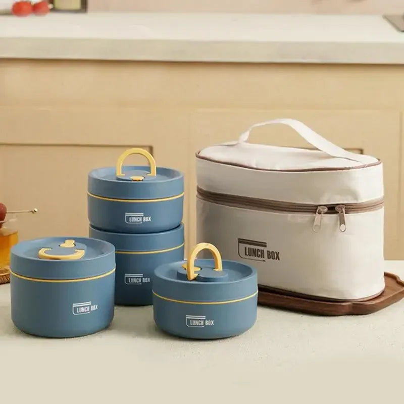 Kit 4 Potes Térmicos Lunchbox