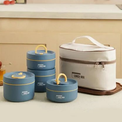 Kit 4 Potes Térmicos Lunchbox