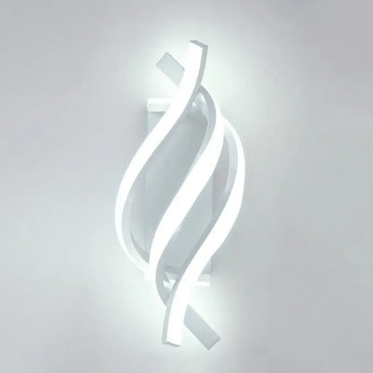 Arandela de Parede LED Espiral Moderna