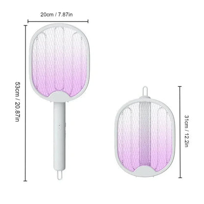 Raquete Mata Mosquito com Ions de Atração